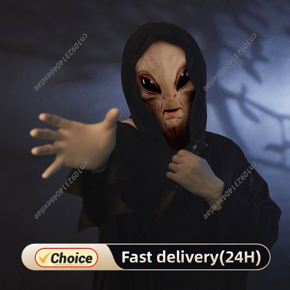 Latex Alien Mask Realistic - Uzaylı Maskesi, Lateks Malzemeden Yapılmış, Korkunç