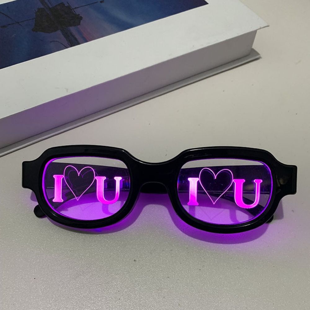 Glow In The Dark Party Glasses - Özel Efektli LED Gözlükler Parlayan Neon