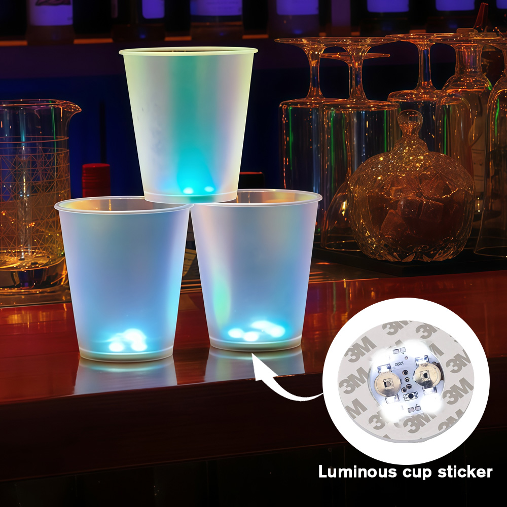 Glow In The Dark Party Glasses - 10 adet LED Işıklı Karanlıkta Parlayan