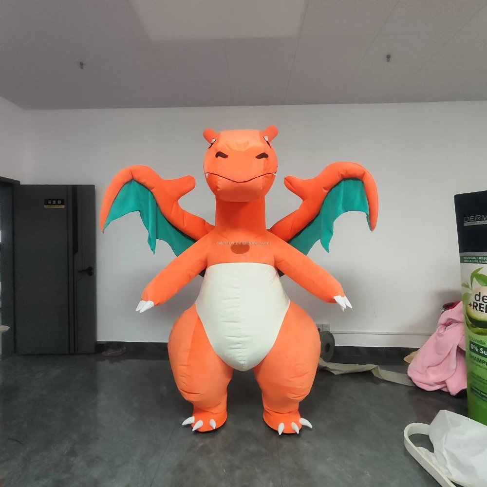 Inflatable Dinosaur Costume Adult - Cadılar bayramı Noel Dinozor Yürüyen Maskot
