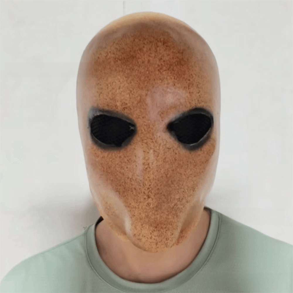 Latex Alien Mask Realistic - Yüzsüz Adam Cadılar Bayramı Slenderman Maskesi,