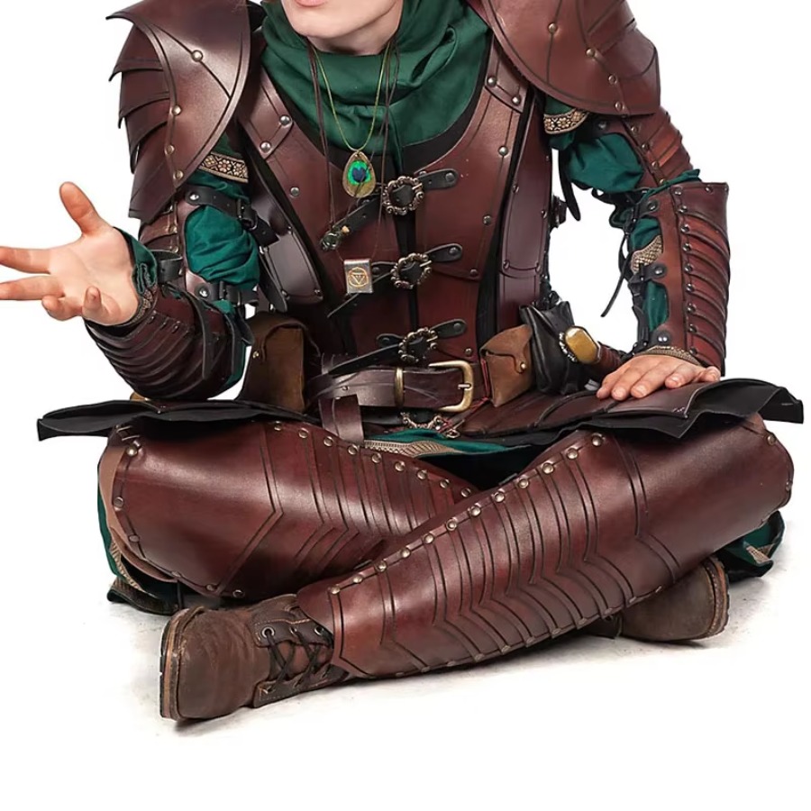 Costumes - Orta Çağ Elf Şövalyesi Deri Bacak