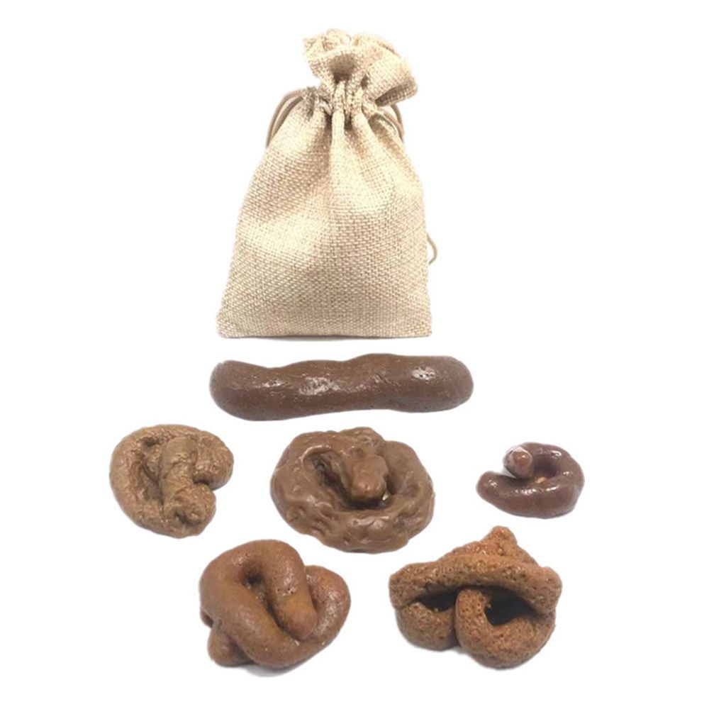 Fake Poop Gag Gift - 6'lı Set Şaka Günü Sahte Kaka