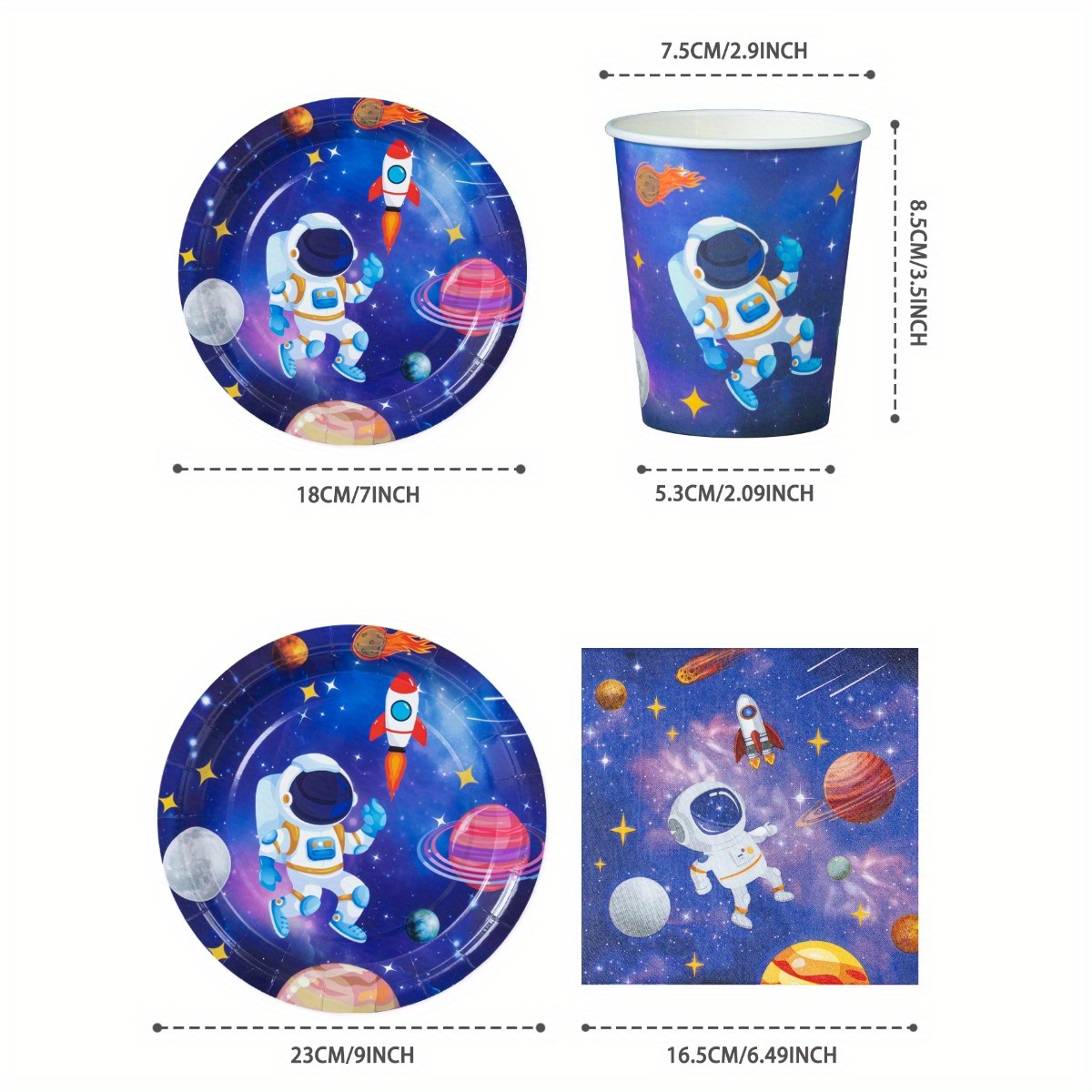 Yıldızlı Gökyüzü Astronot 25 P - Party Supplies incelemesi ve fiyatı