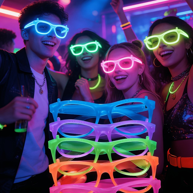2/24 adet Karanlıkta Parlayan  - Glow In The Dark Party Glasses incelemesi ve fiyatı