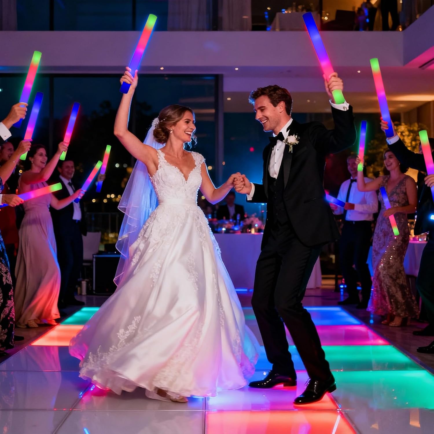 110 Adet LED Köpük Çubuk, Düğü - Flashing Led Foam Sticks Party incelemesi ve fiyatı
