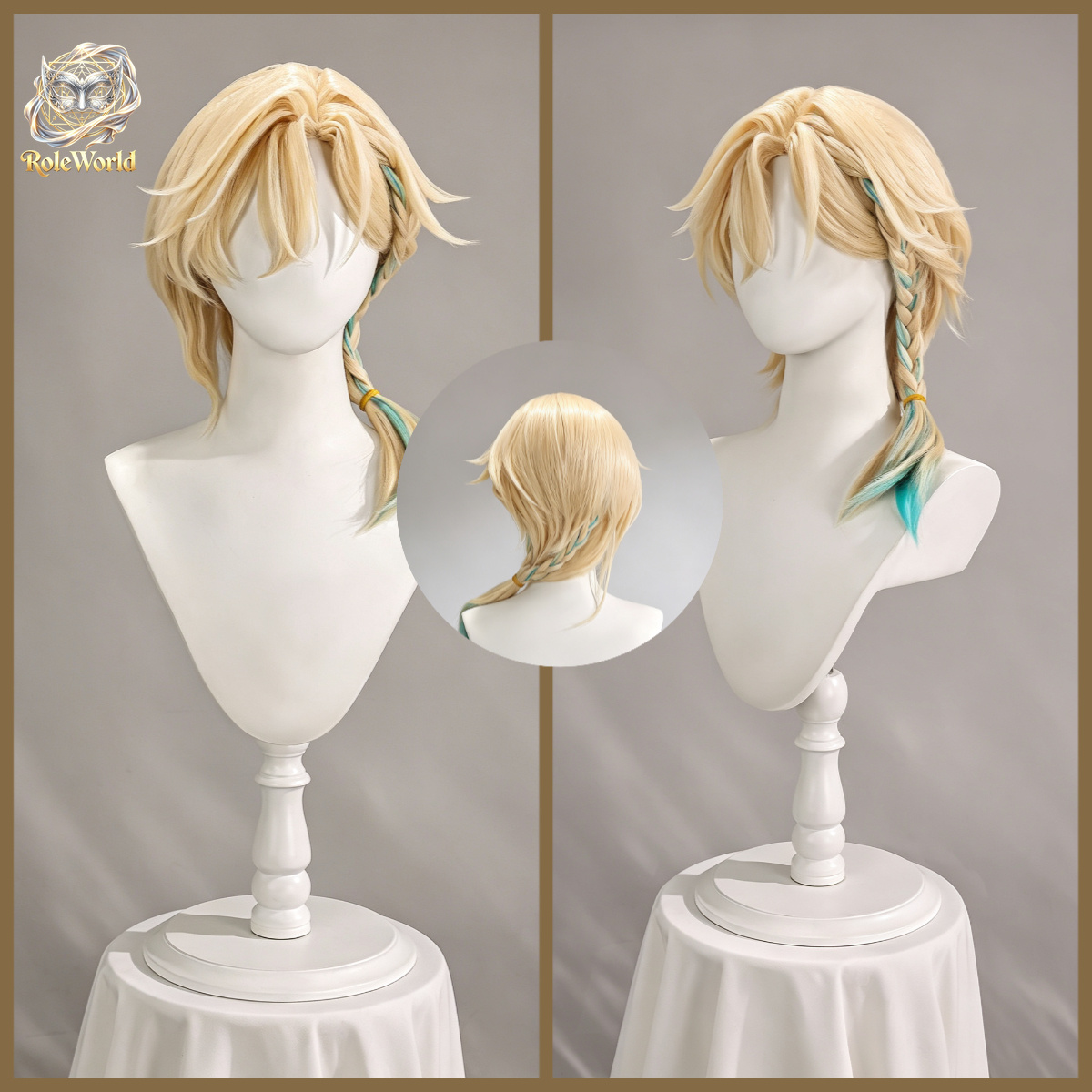 Honkai Star Rail Aventurine Wa - Anime Cosplay Wig Heat Resistant incelemesi ve fiyatı