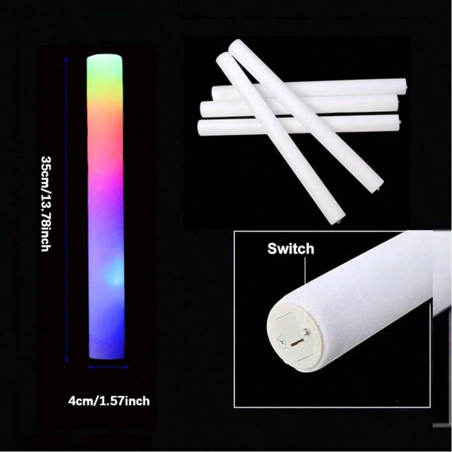 105 Adet Köpükten Yapılmış, Re - Flashing Led Foam Sticks Party incelemesi ve fiyatı
