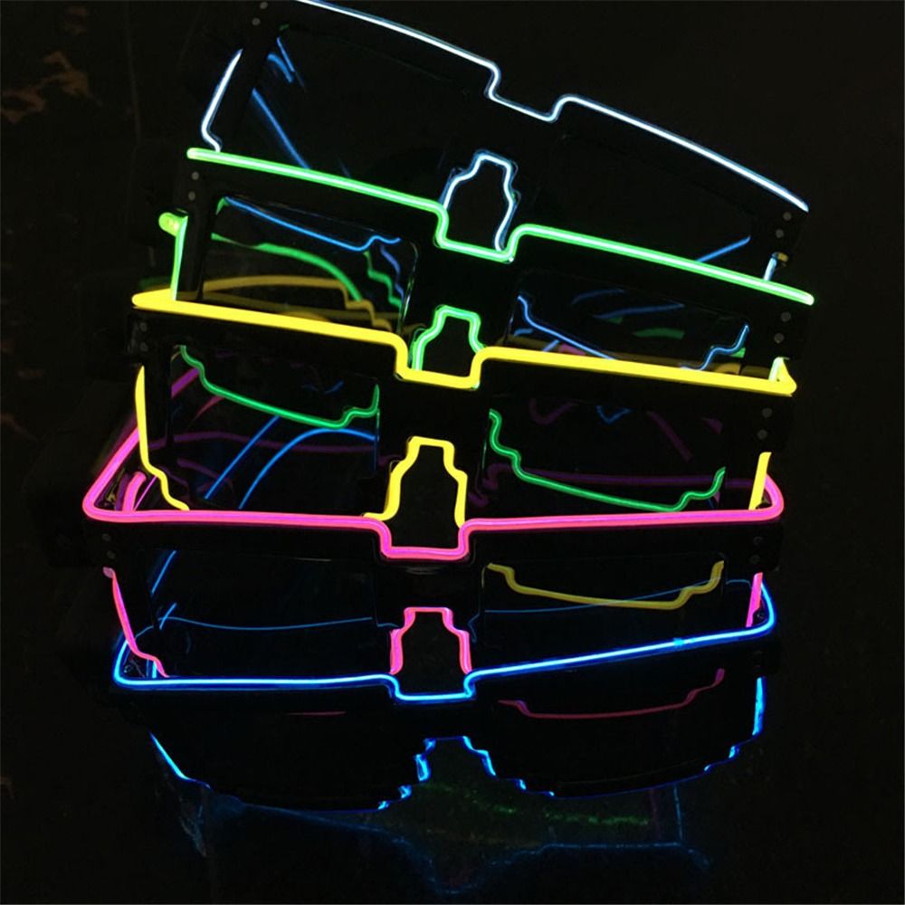 Roman mozaik LED gözlük kablos - Glow In The Dark Party Glasses incelemesi ve fiyatı