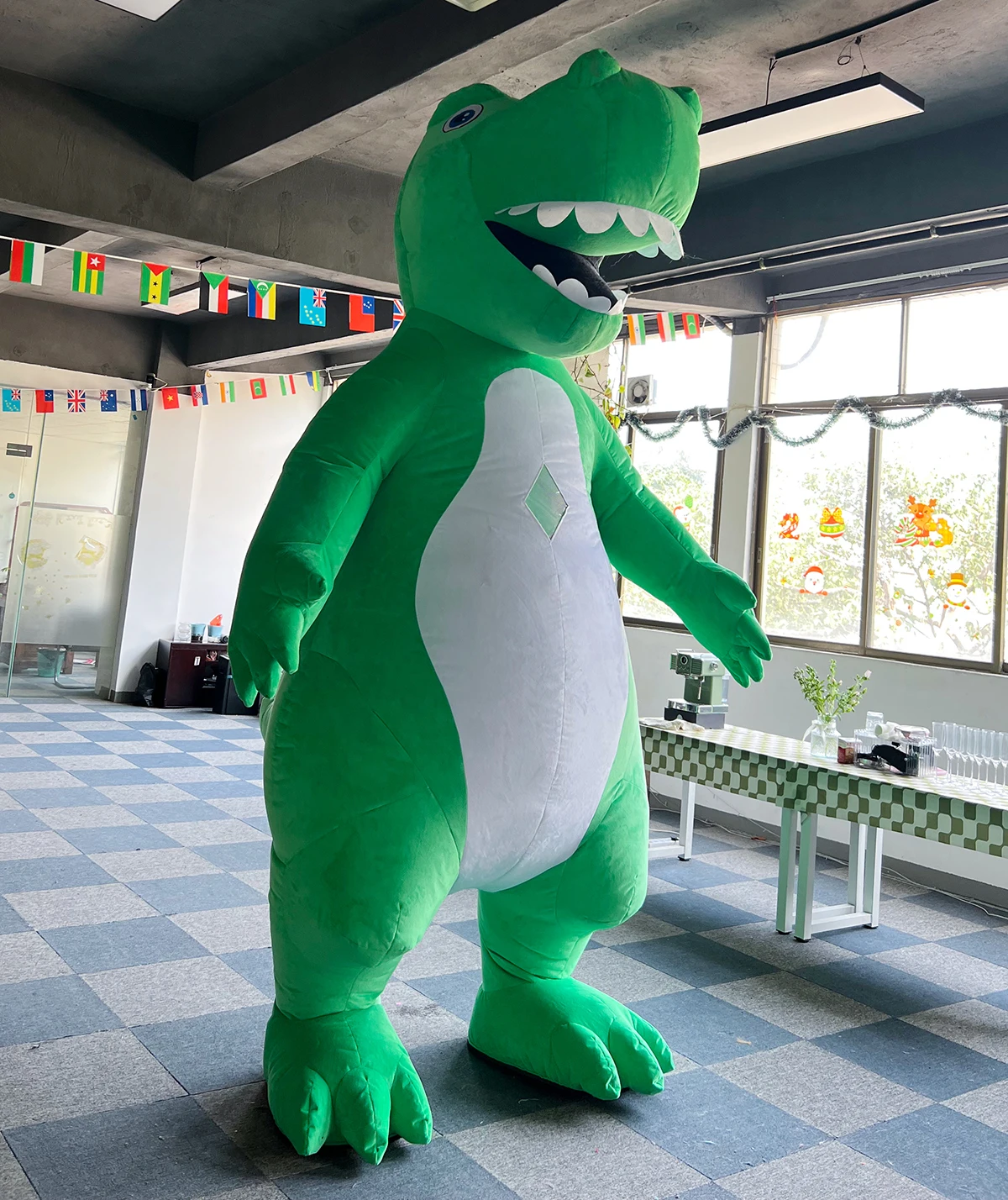 Unisex Peluş Şişme Dinozor Kos - Inflatable Dinosaur Costume Adult incelemesi ve fiyatı