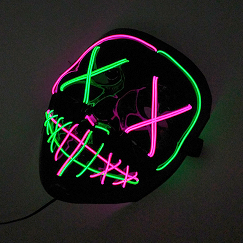 Kablosuz Floresan Karışık Renk - Led Purge Mask Halloween incelemesi ve fiyatı
