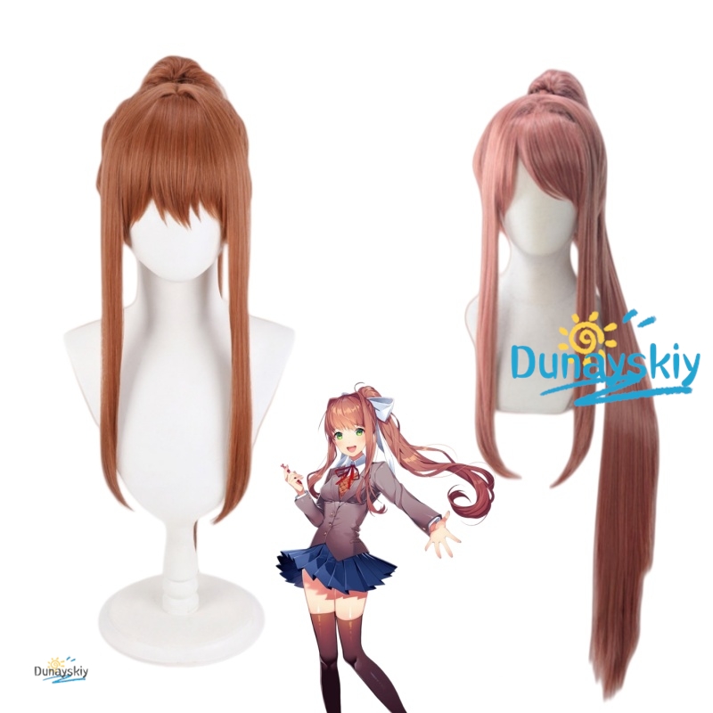 DDLC Monika Karakter Cosplay P - Anime Cosplay Wig Heat Resistant incelemesi ve fiyatı