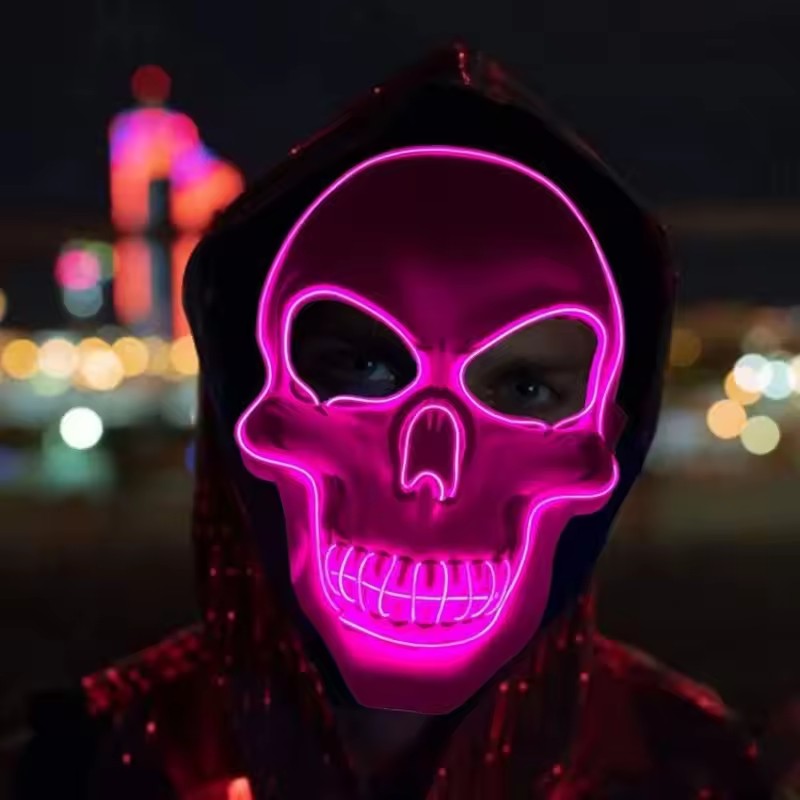 Neon maske Led ışık Up parti m - Led Purge Mask Halloween incelemesi ve fiyatı
