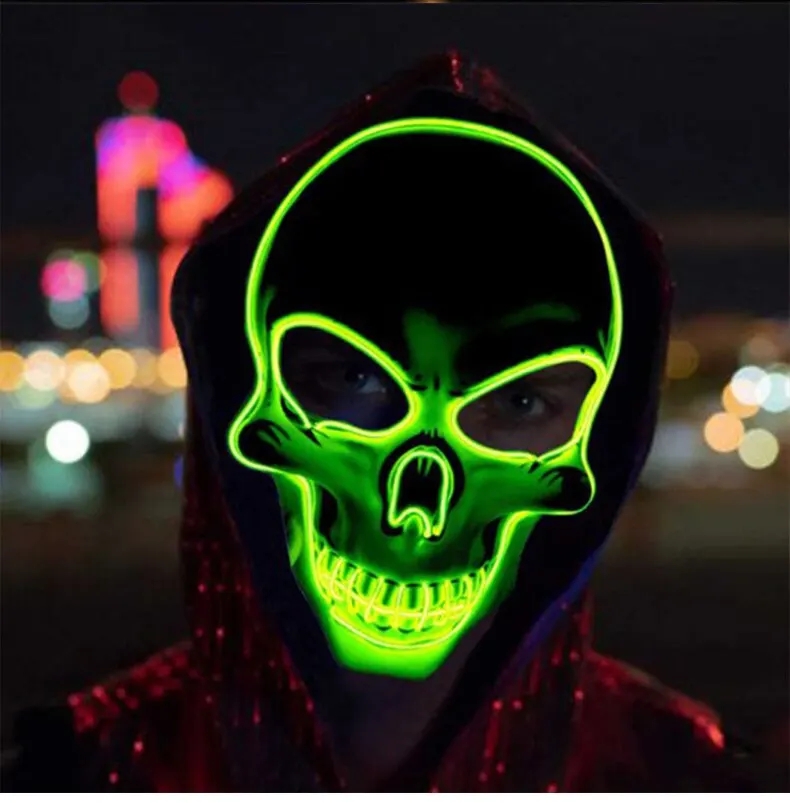 Neon maske Led ışık Up parti m - Led Purge Mask Halloween incelemesi ve fiyatı